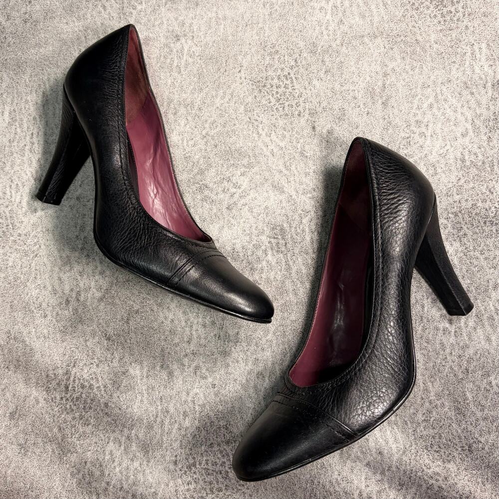 Vintage Antonio Melani Black Leather Heels